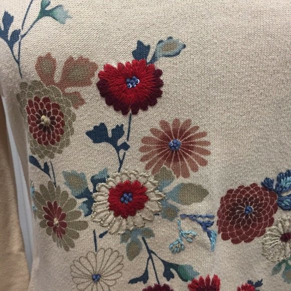 Kate Hill Knit Long Sleeve Small, Scoop Neck - Picture 2 of 7